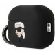 Karl Lagerfeld KLAP2RUNIKK AirPods Pro 2 cover black/black Silicone Karl Head 3D (universal)