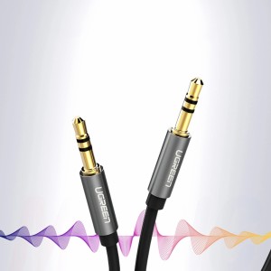 Ugreen cable audio cable AUX mini jack 3.5mm 1m black (AV119) (universal)