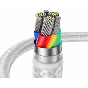 Joyroom cable USB - Lightning 2.4A Surpass Series 2 m white (S-UL012A11) (universal)