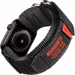 4Kom.pl Alogy Sport Strap Nylon Velcro for Apple Watch 1/2/3/4/5/6/7/8/SE (38/40/41mm) Blue Gray
