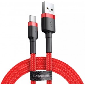 Baseus Cafule Cable durable nylon cable USB / USB-C QC3.0 3A 0.5M red (CATKLF-A09) (universal)