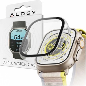 Alogy Protective Case with Glass Alogy Protector Case 2in1 Overlay Case for Apple Watch Ultra 49mm Clear
