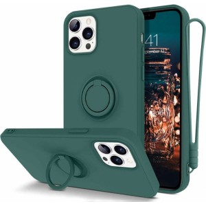 Alogy Ring Ultra Slim Alogy Silicone Case for iPhone 12/ 12 Pro 6.1 Green