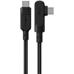 Acefast angled cable USB Type C - USB Type C 2m, 100W (20V/5A) black (C5-03 Black)