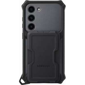 Samsung Rugged Gadget Case for Samsung Galaxy S23 armored cover ring holder stand gray