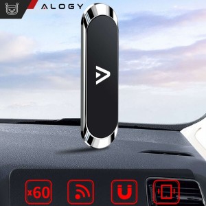 Alogy magnetic self-adhesive car holder Black