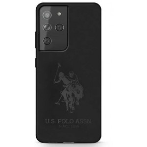 Ferrari US Polo Silicone On Tone phone case for Samsung Galaxy S21 black/black