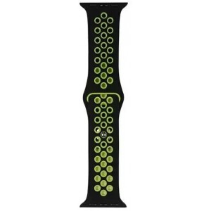 Producenttymczasowy Beline Sport Silicone smartwatch strap for Apple Watch 42/44/45/49mm black/lime black/lime