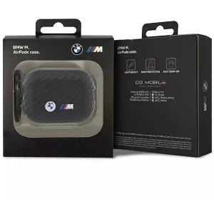 BMW BMAP2WMPUCA2 case for AirPods Pro 2 gen cover black/black Carbon Double Metal Logo