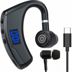 Defender Wireless headset for Bluetooth 4.0 calls car headset with display V8 Black