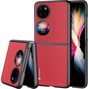 Dux Ducis Fino case cover covered with nylon material Huawei P50 Pocket red