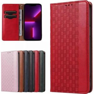 4Kom.pl Magnet Strap Case Case for iPhone 13 Pro Max Cover Wallet Mini Lanyard Pendant red