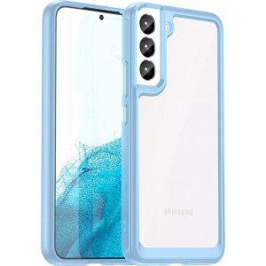 4Kom.pl Outer Space Case for Samsung Galaxy S23 phone case with elastic frame blue