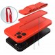 4Kom.pl Rope case gel case with lanyard chain purse lanyard iPhone 13 mini red