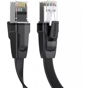 Ugreen Cable UGREEN LAN Ethernet Cat.8 U/FTP flat 2m black (NW134)