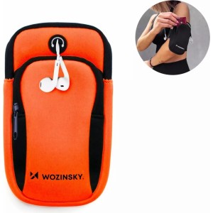 Wozinsky armband for running phone orange (WABOR1)