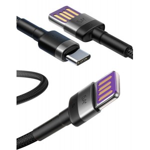 Baseus kabel Cafule HW QC USB-C Type C 40W 5A 1M Gray Black