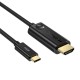 Choetech USB-C uz HDMI kabelis Choetech CH0019, 1.8m (melns)