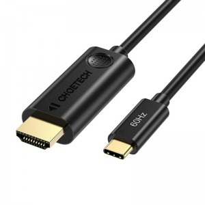 Choetech USB-C uz HDMI kabelis Choetech CH0019, 1.8m (melns)