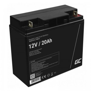 Green Cell Rechargeable Battery AGM VRLA Green Cell AGM10 12V 20Ah (for lawn mower, boat, motor, cart)