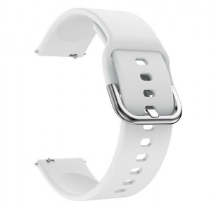 Riff silikona siksniņa-aproce priekš Samsung Galaxy Watch ar platumu 22mm White, 4752219010399