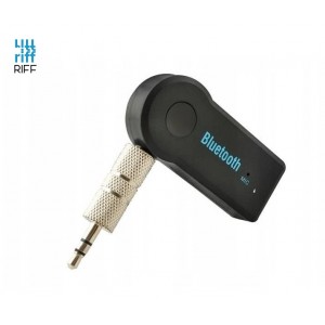 Riff BT-X5 Car FM Bluetooth Transmiteris ar 3.5mm Audio pieslēgumu + Mikrofona savienojumu Melna