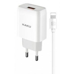 Ikaku Kaku KSC-396 Gudrais USB Ligzdu 2.4A Tīkla Lādētājs + USB uz Lightning 1m Kabelis
