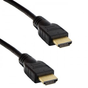 Riff HDMI Vads V1.4 Ar Internetu ar Filtru type A - 19/19 male/male Gold Platted 5m Melns (Bulk)