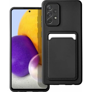 Riff Card sērijas silikona maks priekš Samsung Galaxy A14 5G / A14 4G Black