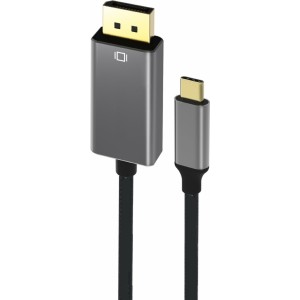 Roger Kabelis USB-C uz DisplayPort 4K@60Hz / 1.8m / Peleks