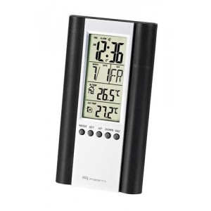 FS Fiesta FSTT04B Digitālā Laika Stacija nosaka Iekštelpu un Āra temperatūru / Termometrs / Kalendārs / Pulkstenis / Modinātājs / LCD