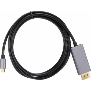 Roger Kabelis USB-C uz DisplayPort 4K@60Hz / 1.8m / Peleks