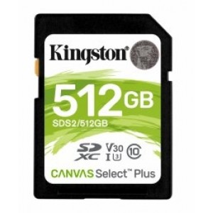 Kingston 512GB SDXC Canvas Select Plus Atmiņas Karte