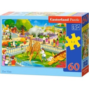 Castorland Zoo Safari Dzīvnieki Puzzle 60gab
