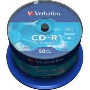Verbatim Matricas CD-R 700MB 1x-52x Extra Protection 50 Pack Spindle