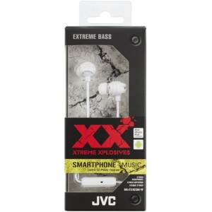 JVC HA-FX103M-W-E Xtreme Xplosives Austiņas ar Mikrofonu un vadības pulti Baltas