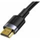 Baseus HDMI-HDMI 2.0 kabelis Baseus Cafule 4K FULL HD 3D 2M Melni pelēks