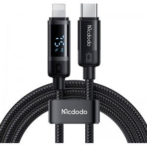 Mcdodo CA-5210 USB-C to Lightning cable, 36W, 1.2m (black)