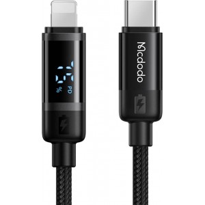 Mcdodo CA-5210 USB-C to Lightning cable, 36W, 1.2m (black)