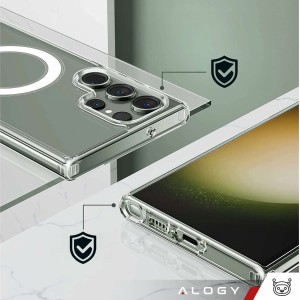 Alogy Case for iPhone 15 Pro Max MagSafe Hybrid Case Cover Shock Clear Alogy Transparent