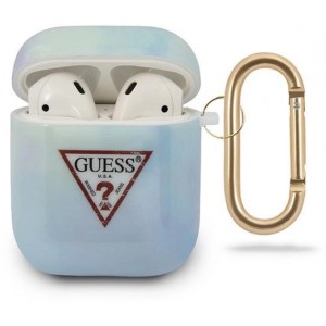 Guess GUACA2TPUMCGC02 AirPods cover blue/blue Tie & Dye Collection (universal)