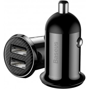 Baseus Grain Pro car charger 2x USB 4.8 A black (CCALLP-01) (universal)