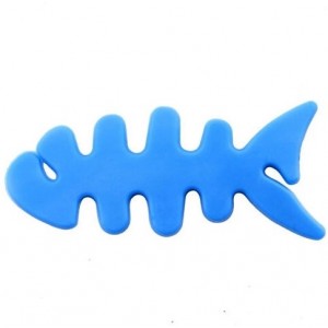 Hurtel Fish-shaped headphone cable wrap - blue (universal)