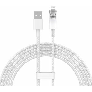 Baseus Explorer Series cable USB - Lightning 2.4A 2 m white (CATS010102) (universal)