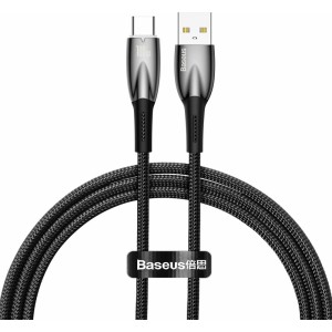 Baseus Glimmer Series Fast Charging Cable USB-A - USB-C 100W 480Mbps 1m Black (universal)