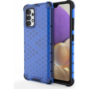 Hurtel Honeycomb case armored cover with a gel frame for Samsung Galaxy A03s (166.5) blue (universal)