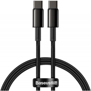 Baseus USB Type C - USB Type C cable Power Delivery Quick Charge 100 W 5 A 1 m black (CATWJ-01) (universal)