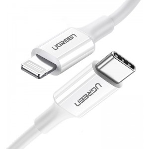 Ugreen cable USB Type C - Lightning MFI 1m 3A 18W white (10493) (universal)