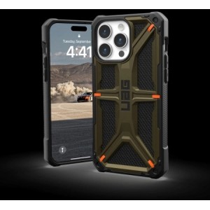 UAG Monarch - protective case for iPhone 15 Pro Max (kevlar element green) (universal)