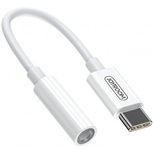 Joyroom headphone adapter 3.5mm mini jack (female) - USB Type C (male) white (SH-C1) (universal)